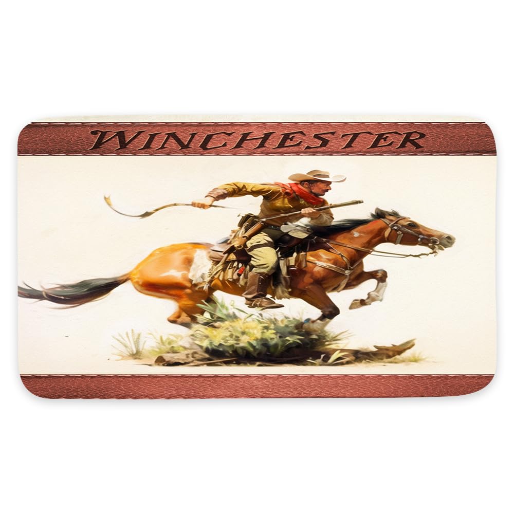 Winchester Cowboy Bathroom Rug 17x29 Inches