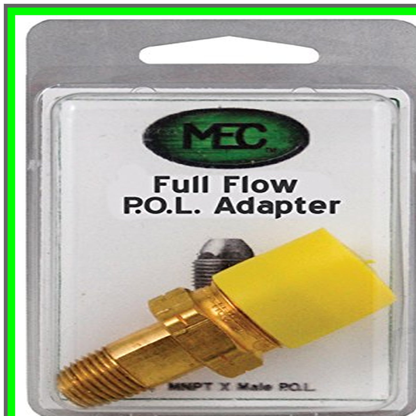 Durable Hard Nose POL Male Fitting for Secure Gas Connections