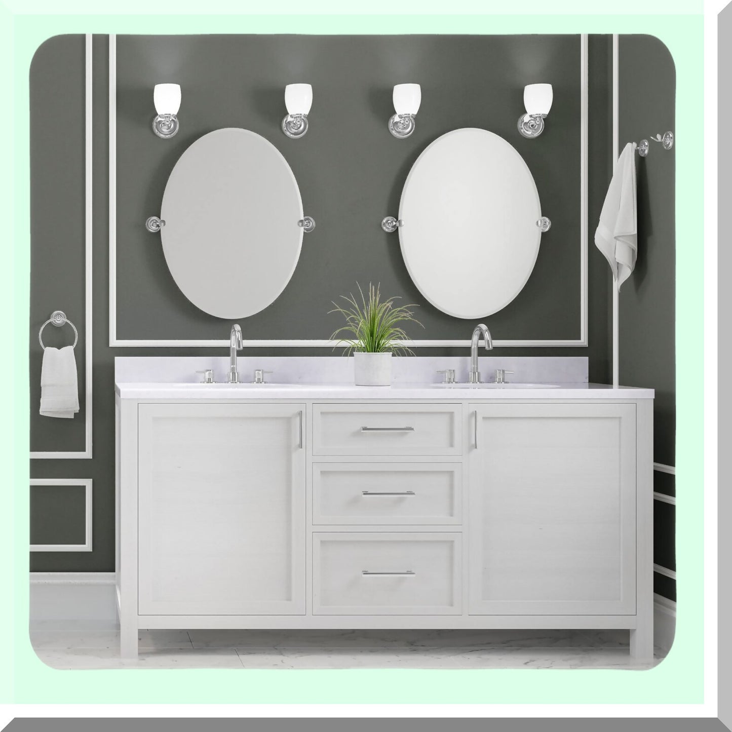 5076 Designer II Robe Hook Chrome