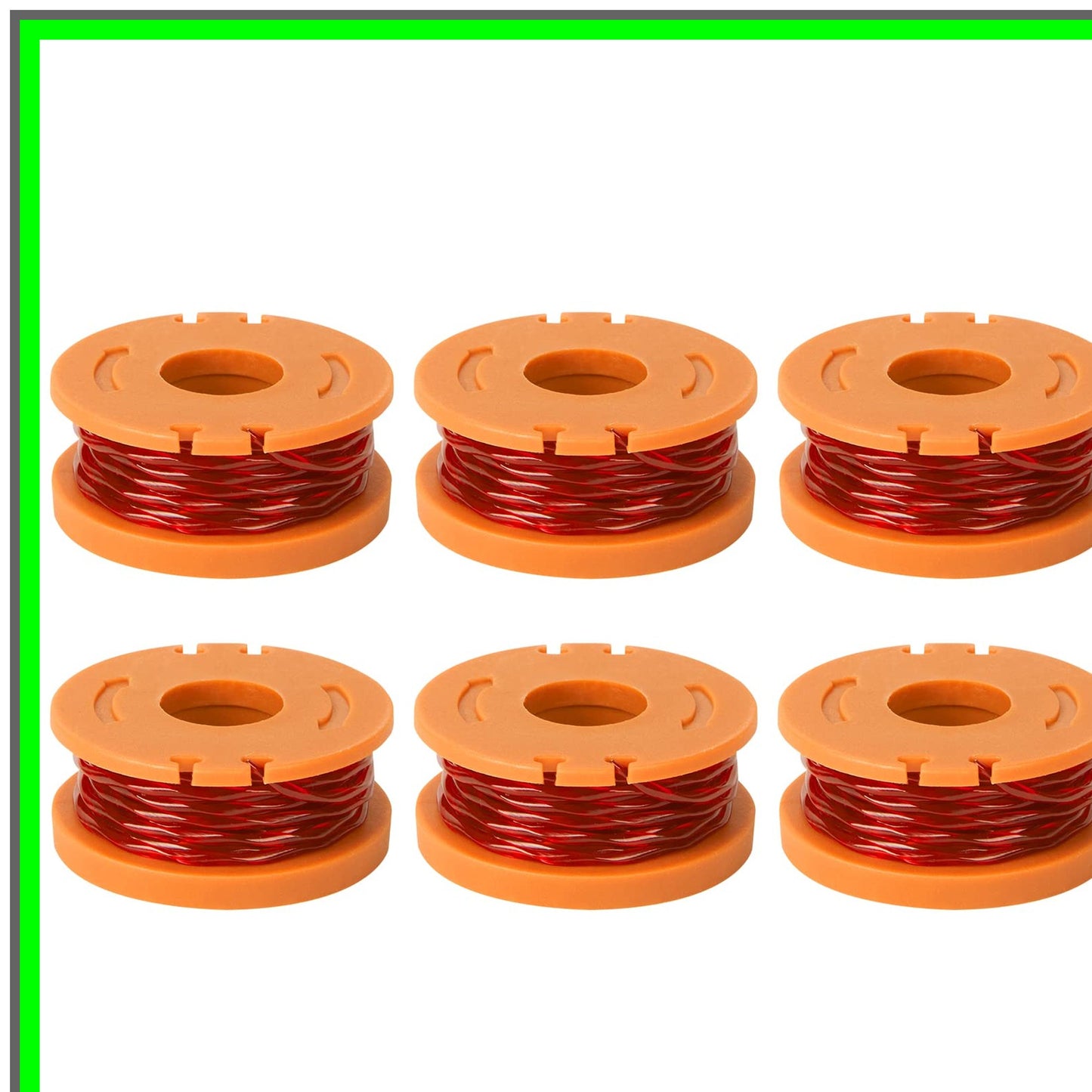 6-Pack Eater String for Worx Select Trimmer, 10ft, 0.065-Inch Replacement