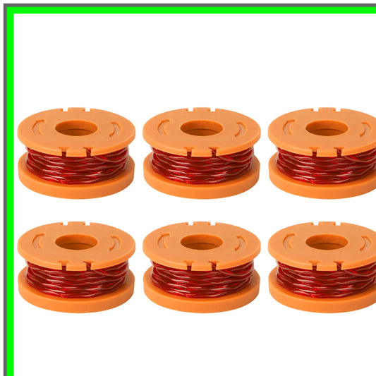 6-Pack Eater String for Worx Select Trimmer, 10ft, 0.065-Inch Replacement
