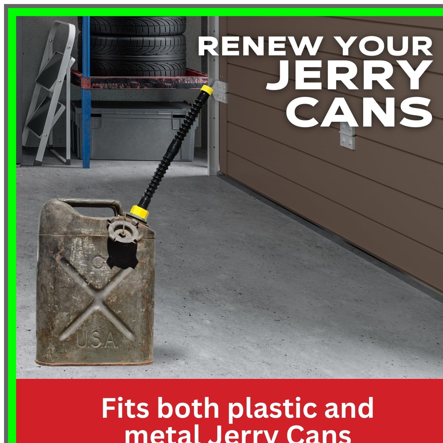 Jerry Can Adapter for Enhanced Fuel Storage and Easy Pouring