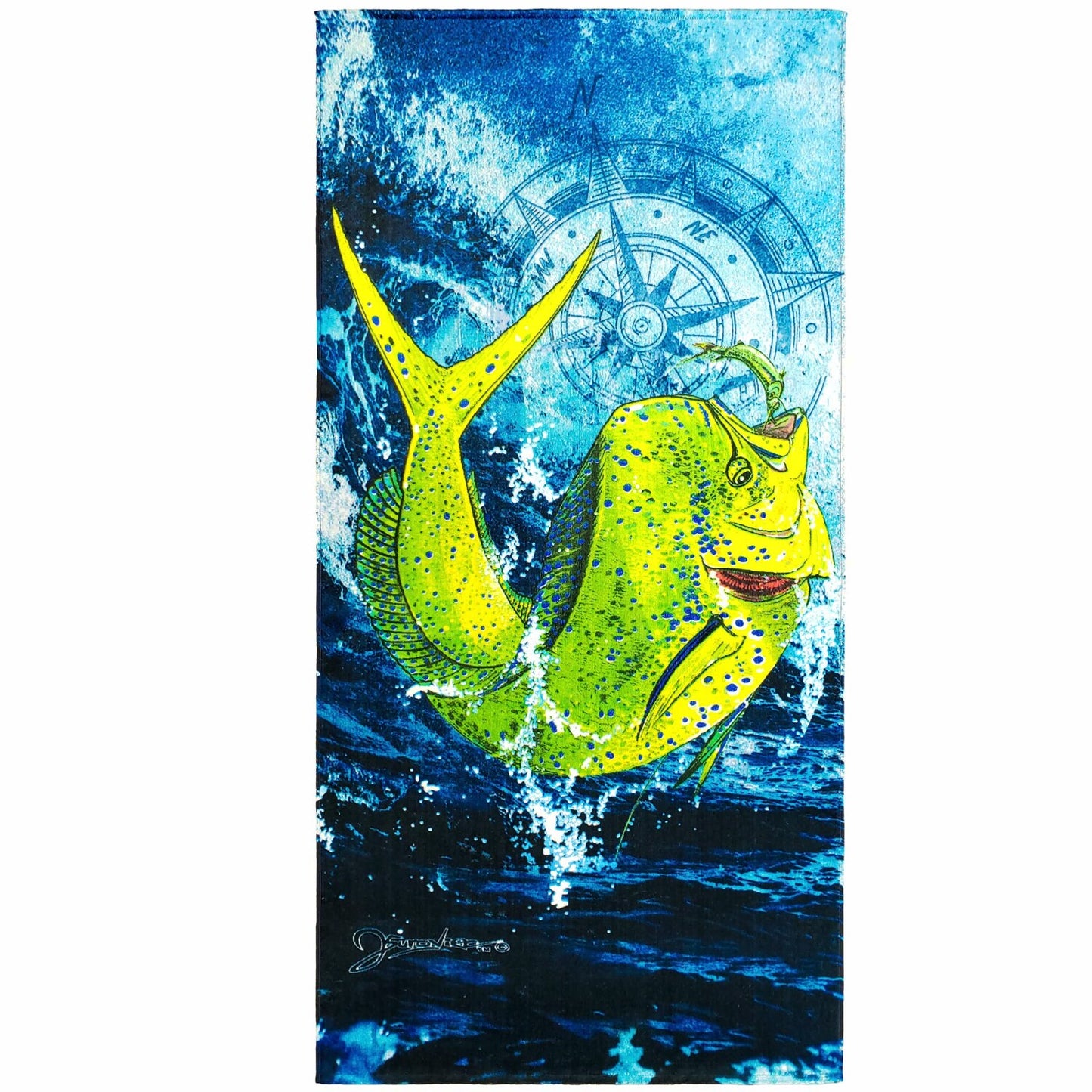 Dolphin Fish Beach Towel 30x60 inch Cotton