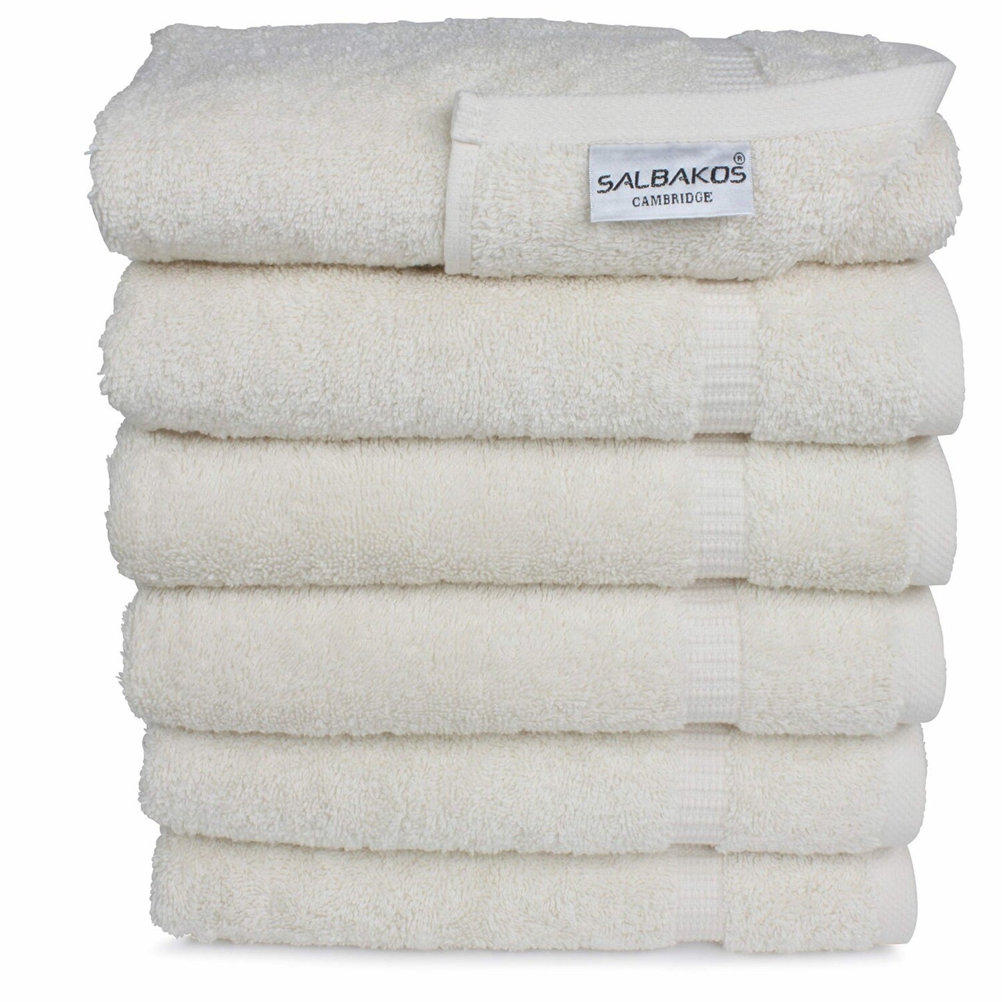 Luxury Hand Towels Set 16"x30" Ivory 6 Pack