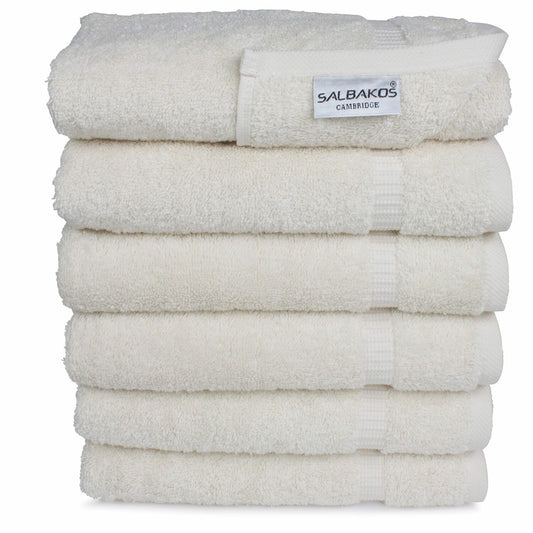 Luxury Hand Towels Set 16"x30" Ivory 6 Pack