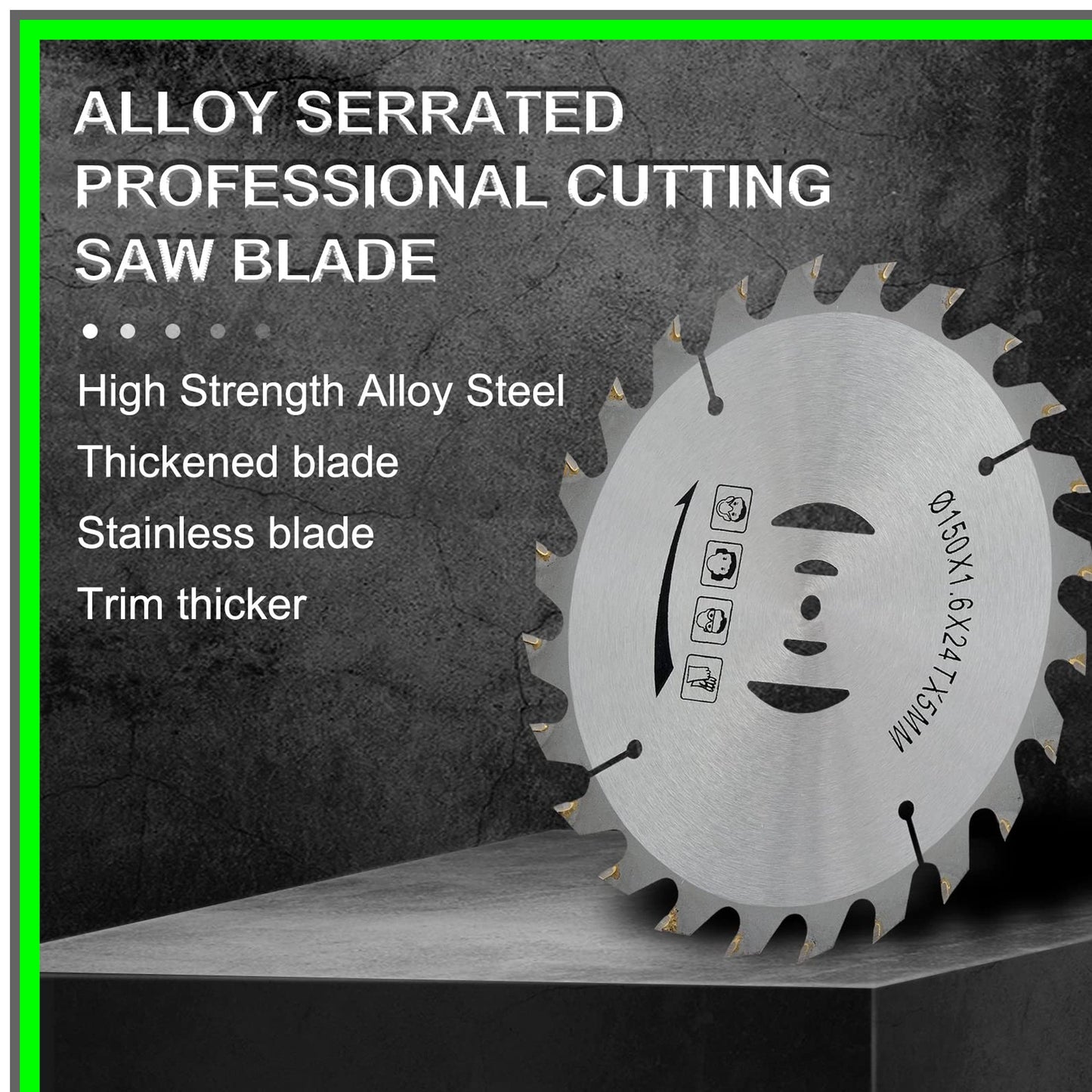 Manganese Steel Trimmer Blade Replacement Set with Screwdriver Attachments