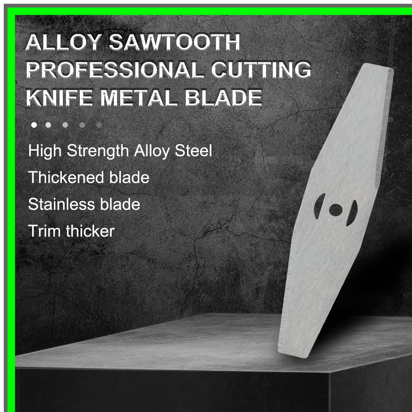 Manganese Steel Trimmer Blade Replacement Set with Screwdriver Attachments