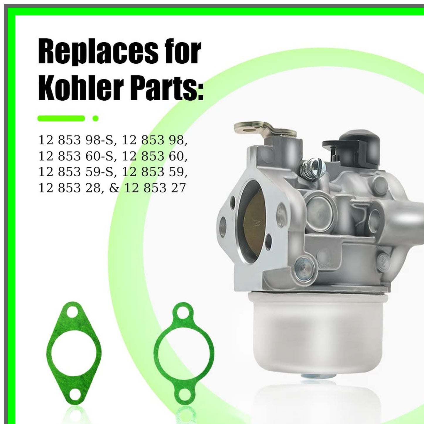 Carburetor and Gasket Set for CH11 CH12.5 CH14 CV460 Engines