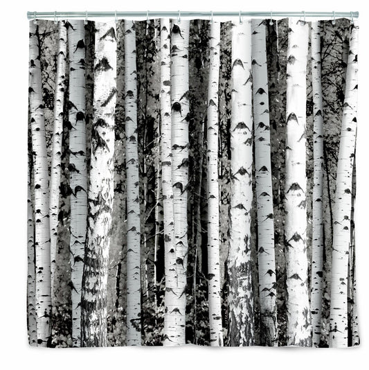Polyester Shower Curtain Birch 72" x 72"