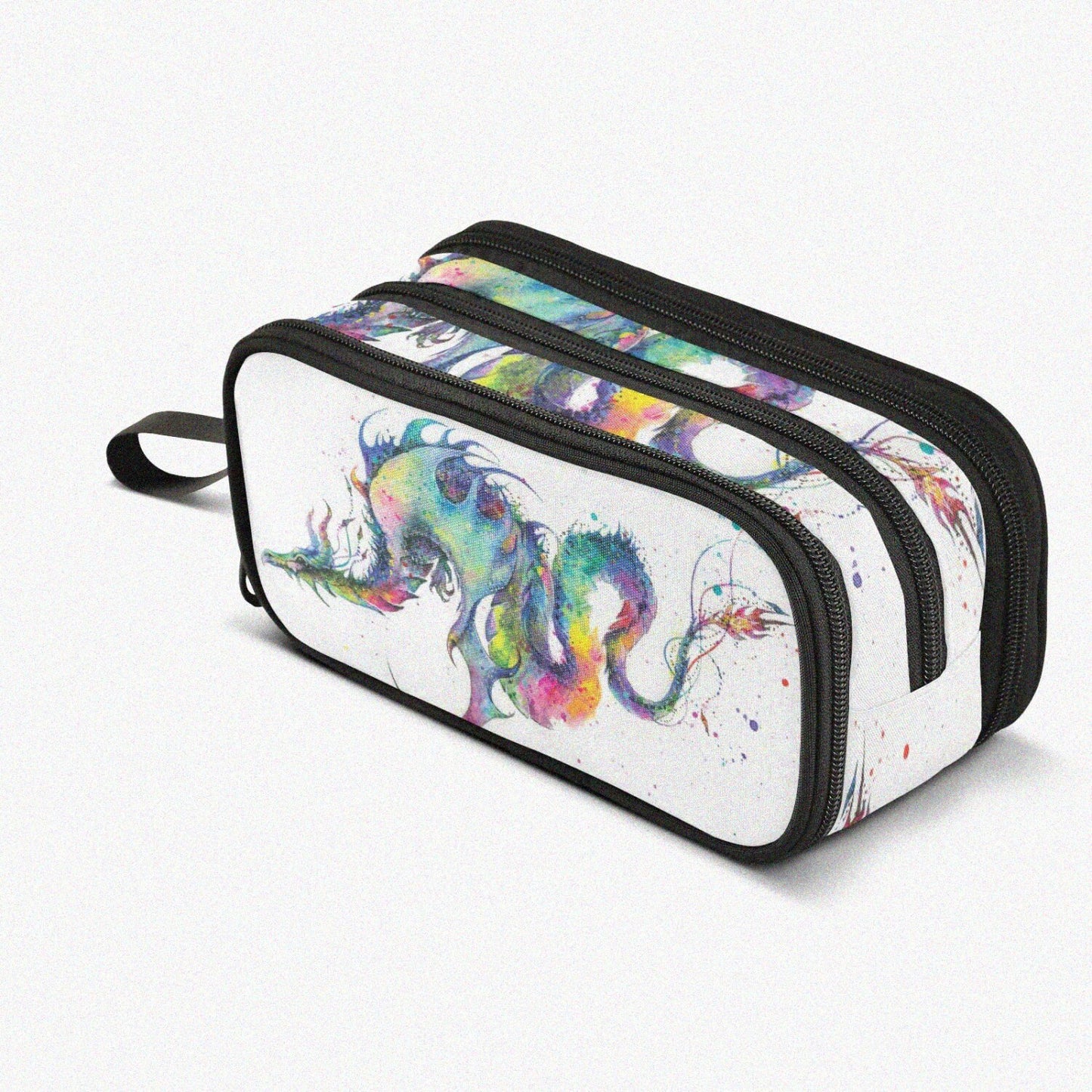 Watercolor Dragon Large Capacity Pencil Case