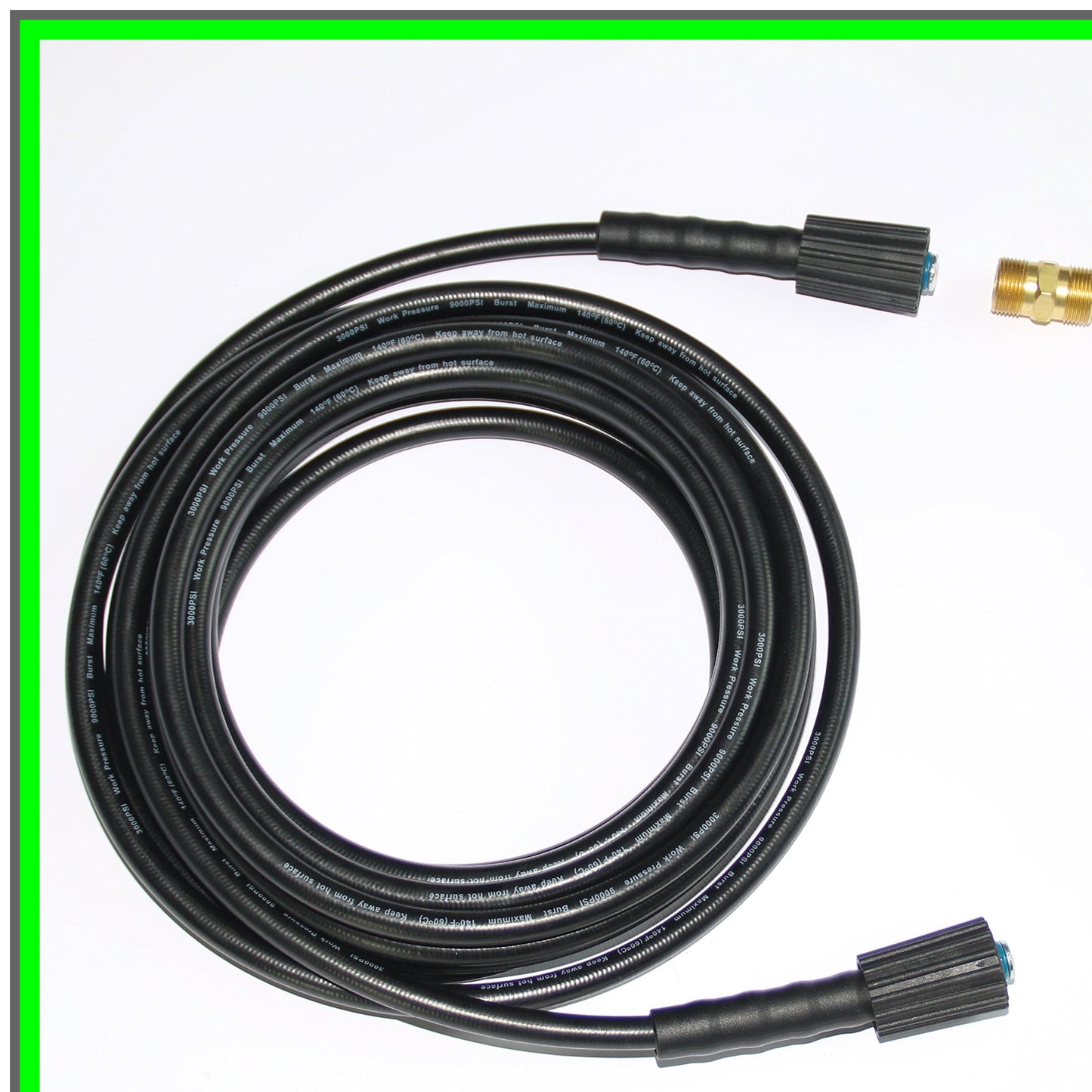 High Pressure Washer Hose 3000 PSI 35FT with Universal Adapter