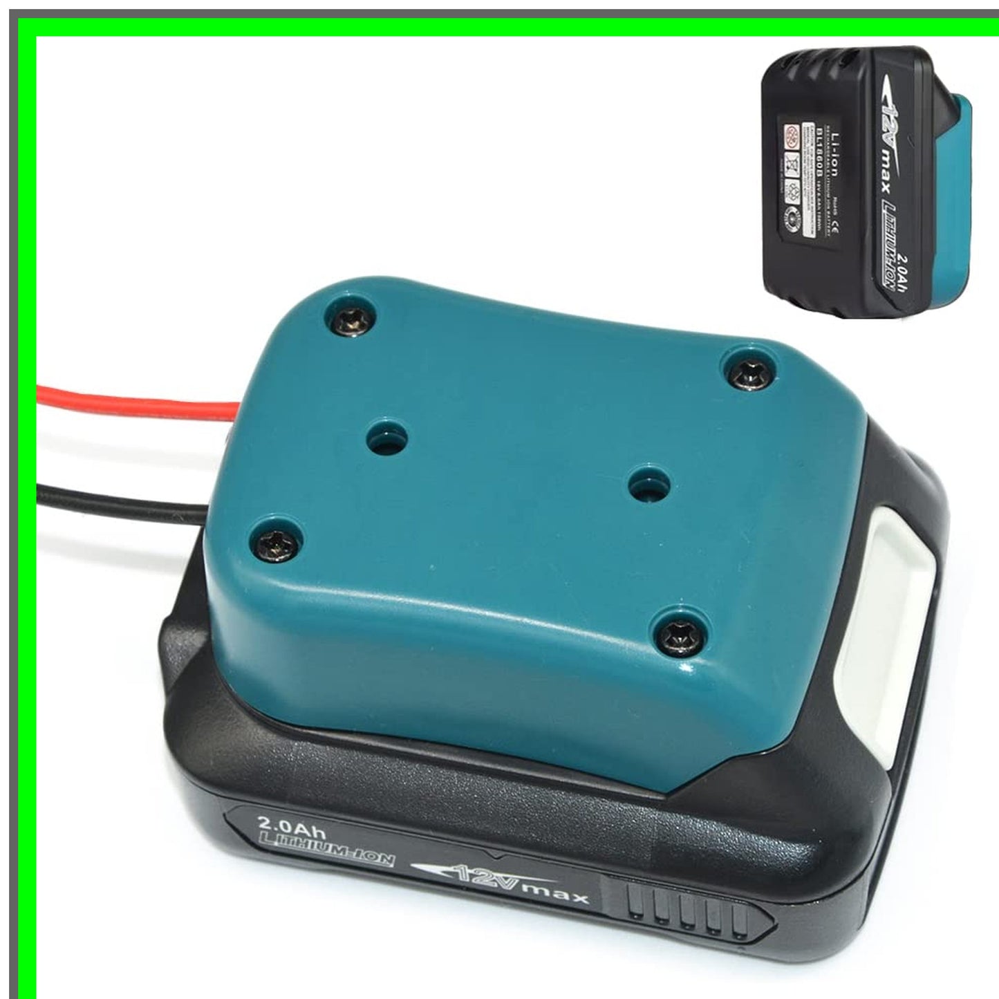 Makita 12V MAX Battery Adapter Dock for Power Wheels and Wall Mount