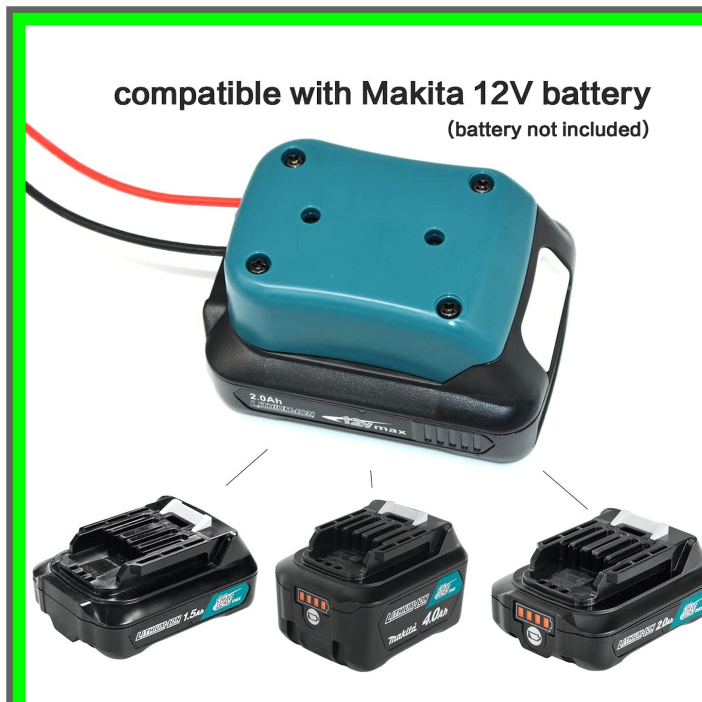 Makita 12V MAX Battery Adapter Dock for Power Wheels and Wall Mount