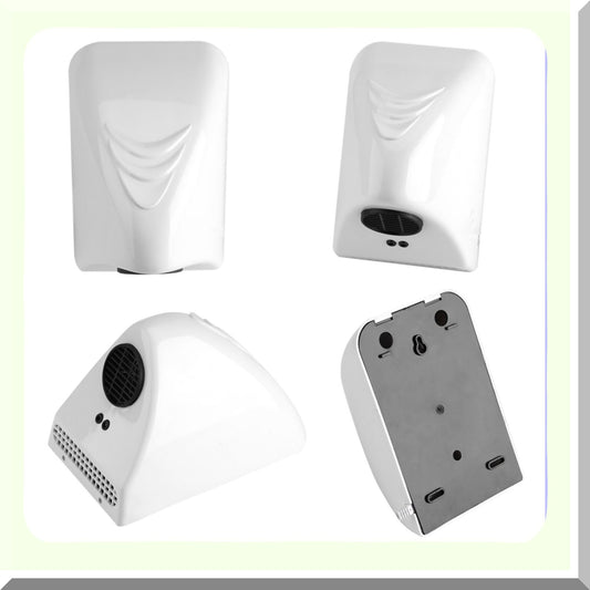 Electric Hand Dryer 600W White Automatic Infrared Sensor