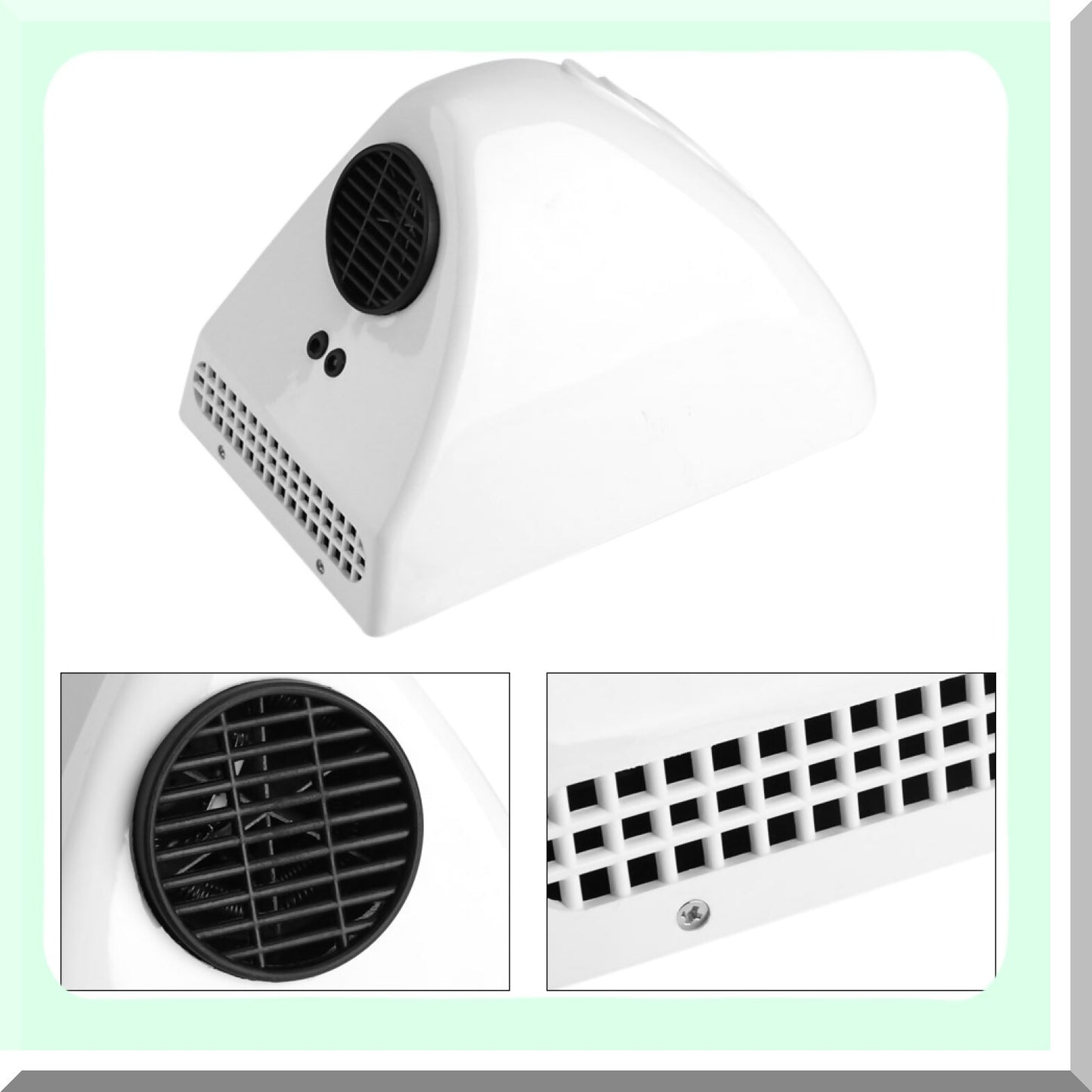 Electric Hand Dryer 600W White Automatic Infrared Sensor