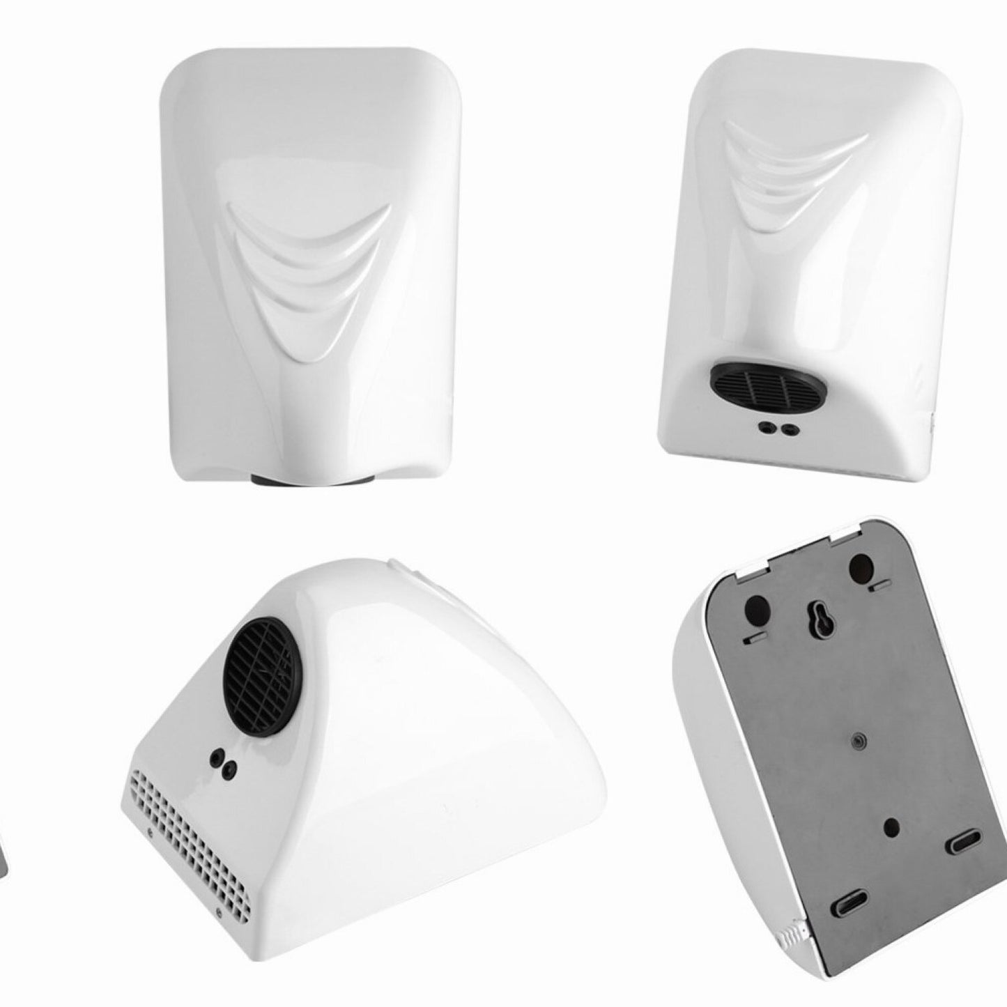 Electric Hand Dryer 600W White Automatic Infrared Sensor