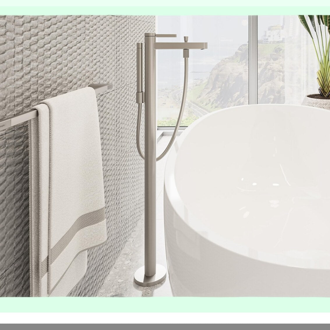 AddStoris 3-inch Double Hook Brushed Nickel