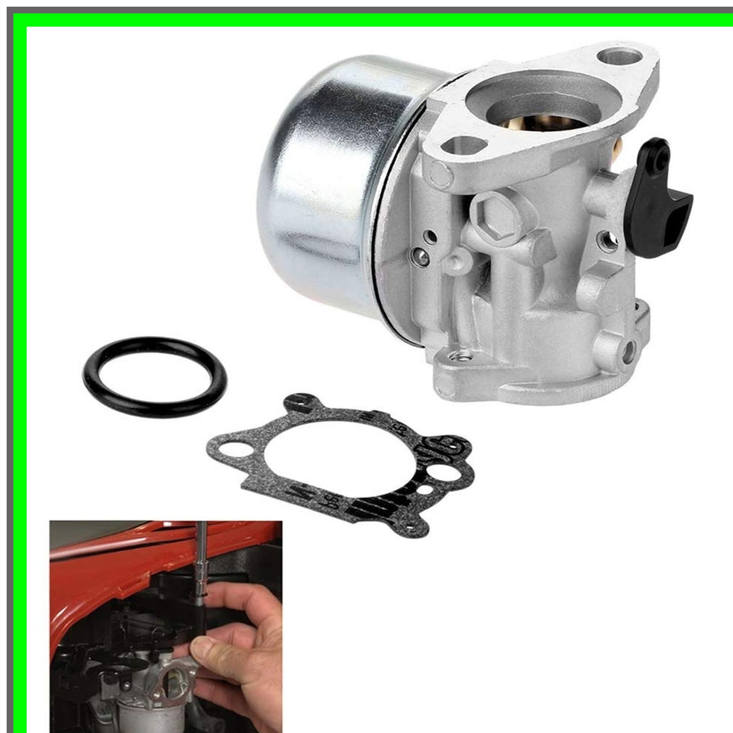 Briggs Stratton Carburetor Replacement with Air Filter and Primer Base