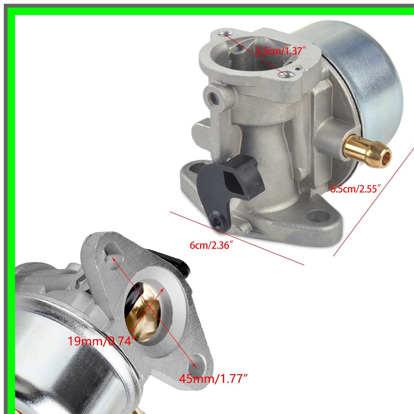 Briggs Stratton Carburetor Replacement with Air Filter and Primer Base