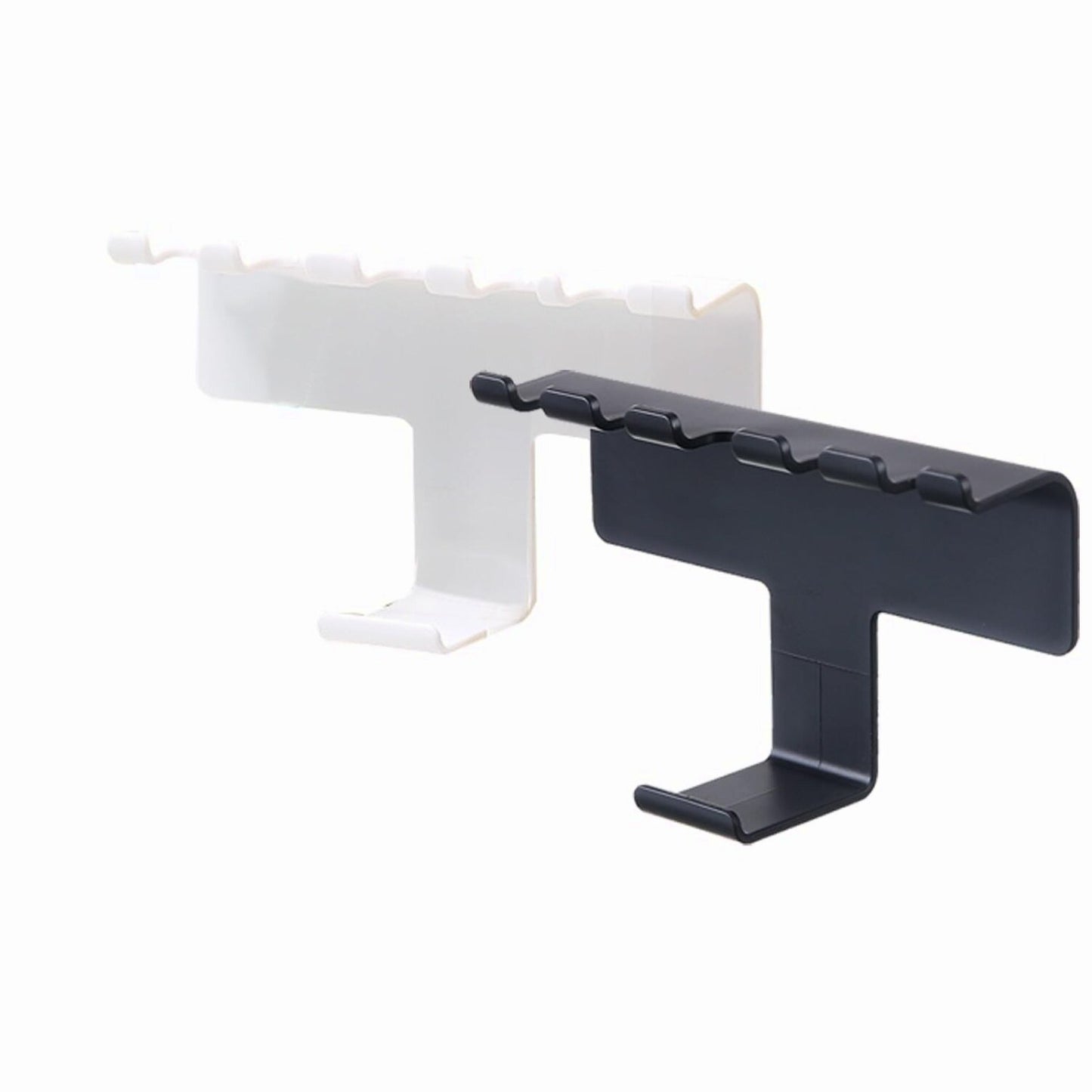 2Pcs Plastic Wall-Mounted Toothbrush Holders