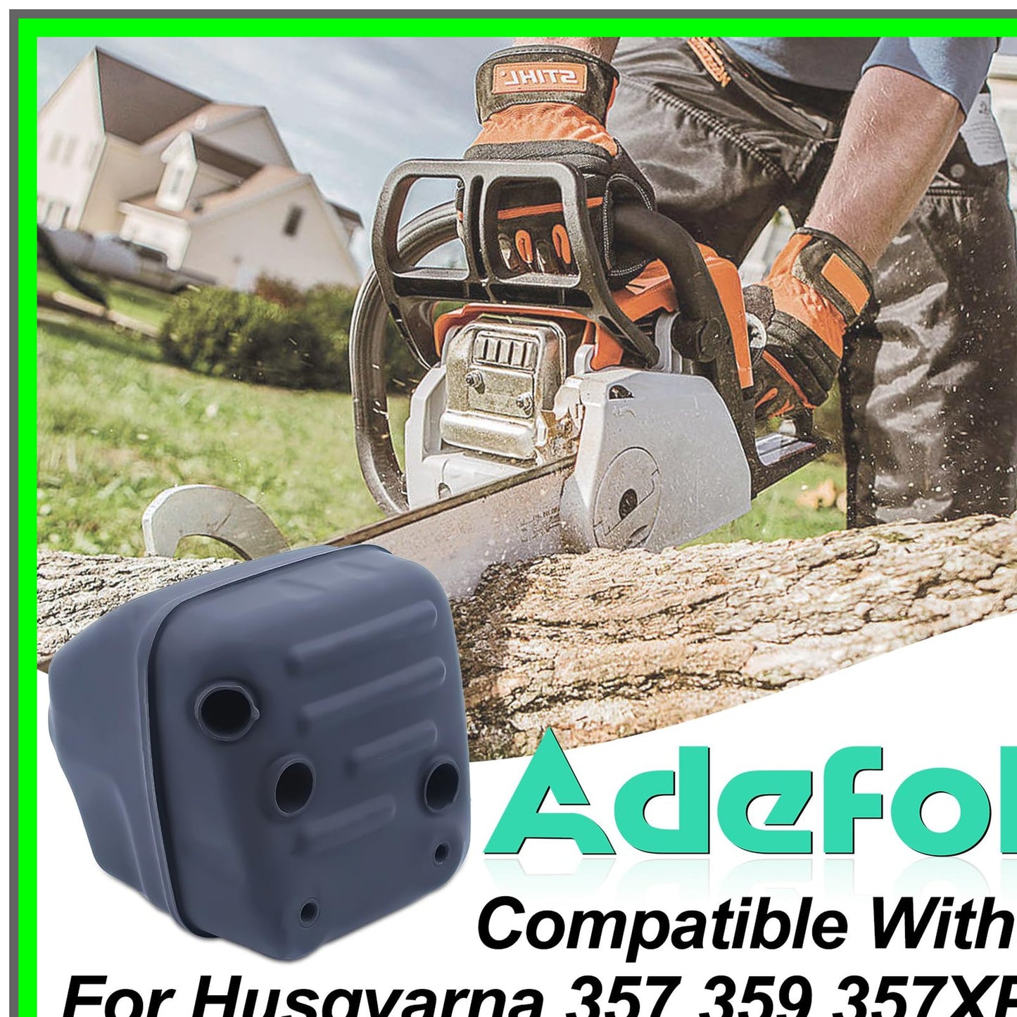 Husqvarna Chainsaw Exhaust Muffler Kit with Gasket and Replacement Parts