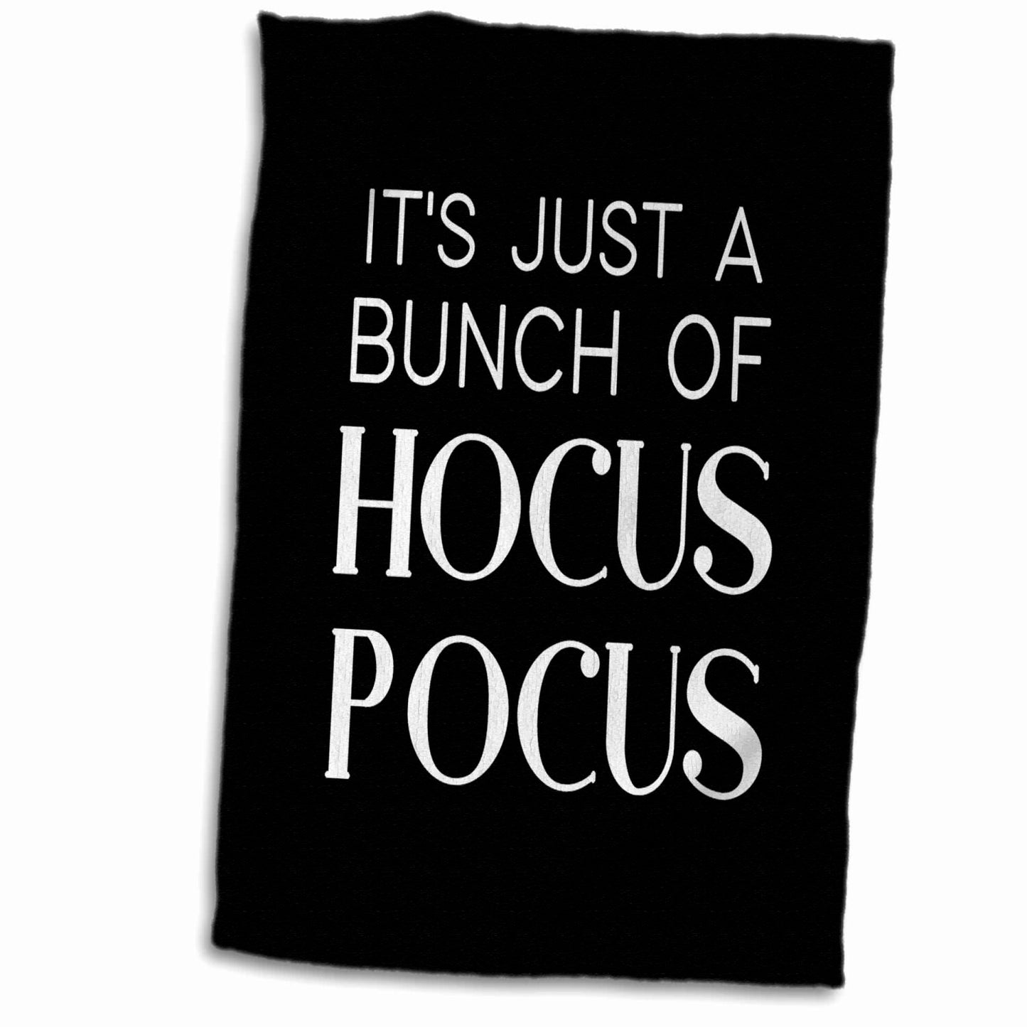 Hocus Pocus Towel 15x22 Black and White