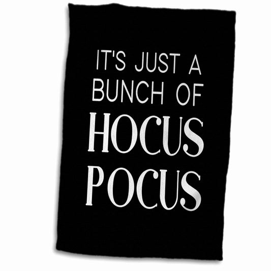 Hocus Pocus Towel 15x22 Black and White