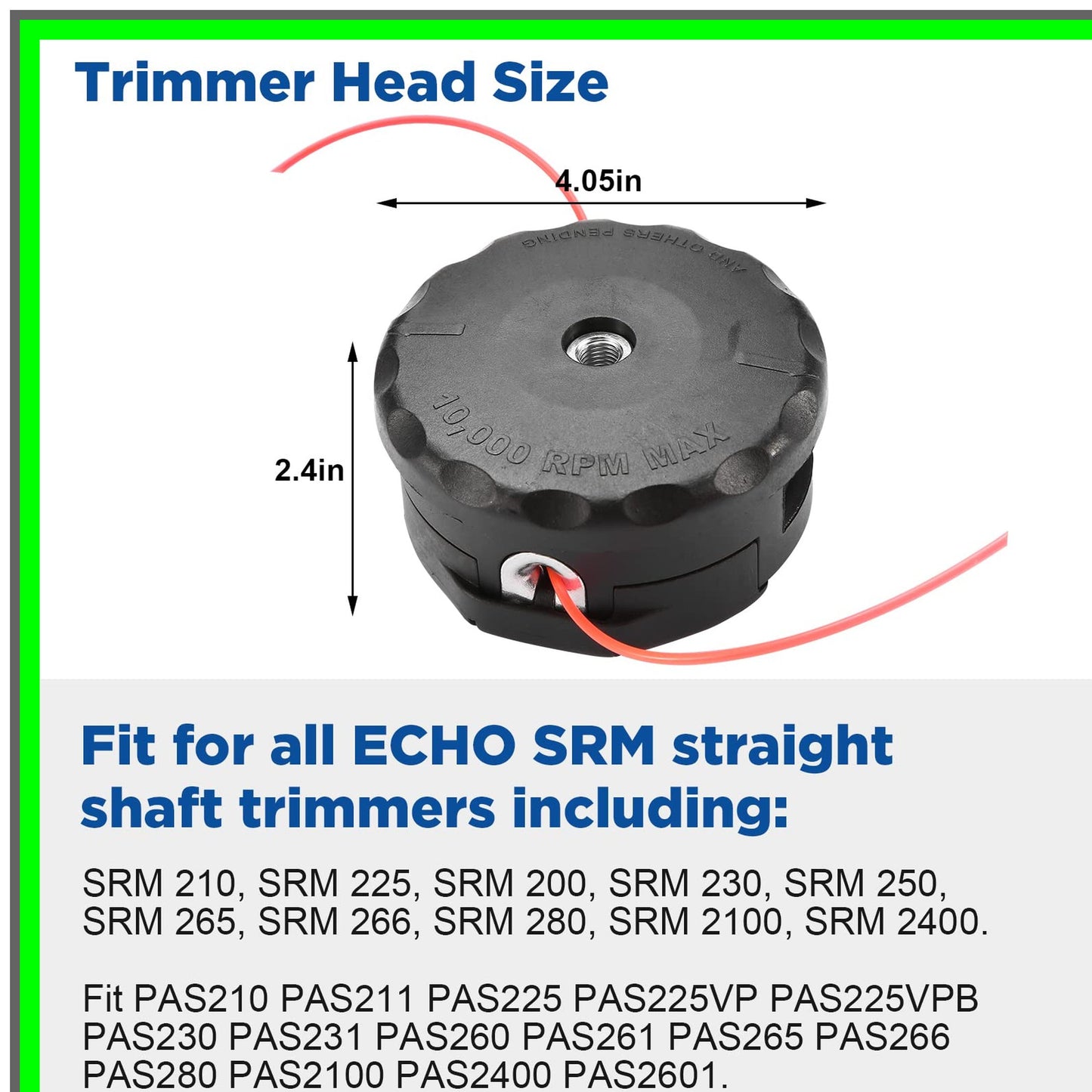Speed Feed Trimmer Head Replacement for Shindaiwa SRM Series Eaters