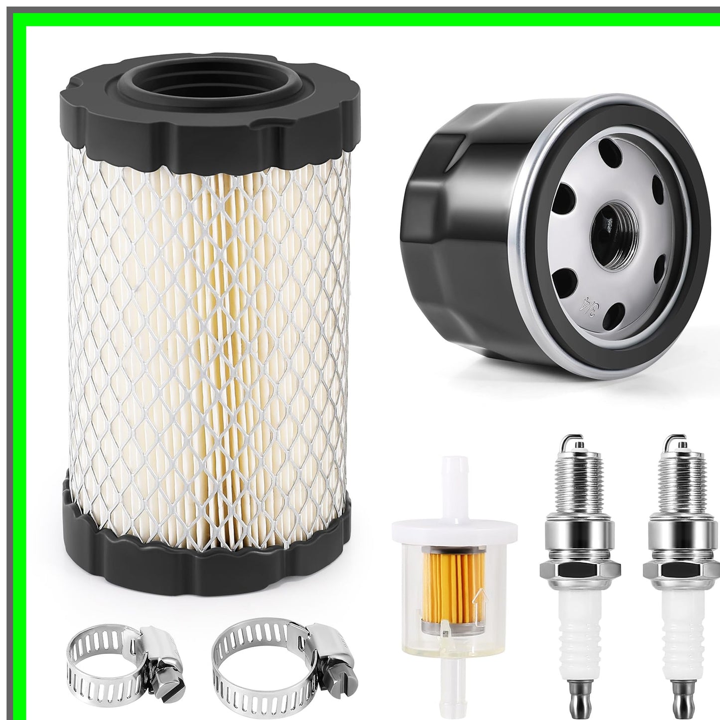 Lawn Mower Air Filter and Oil Filter Tune-Up Kit for Briggs Husqvarna