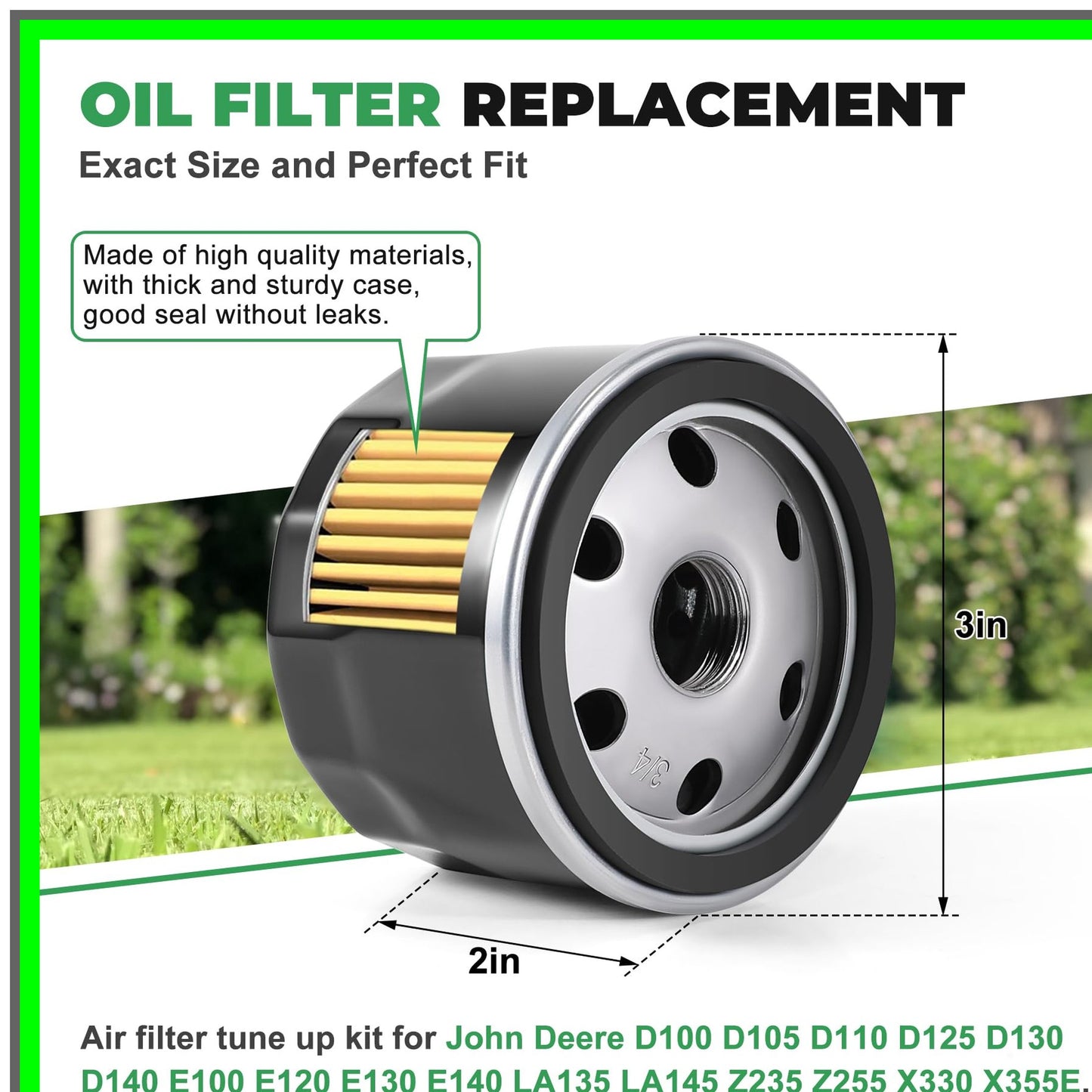 Lawn Mower Air Filter and Oil Filter Tune-Up Kit for Briggs Husqvarna