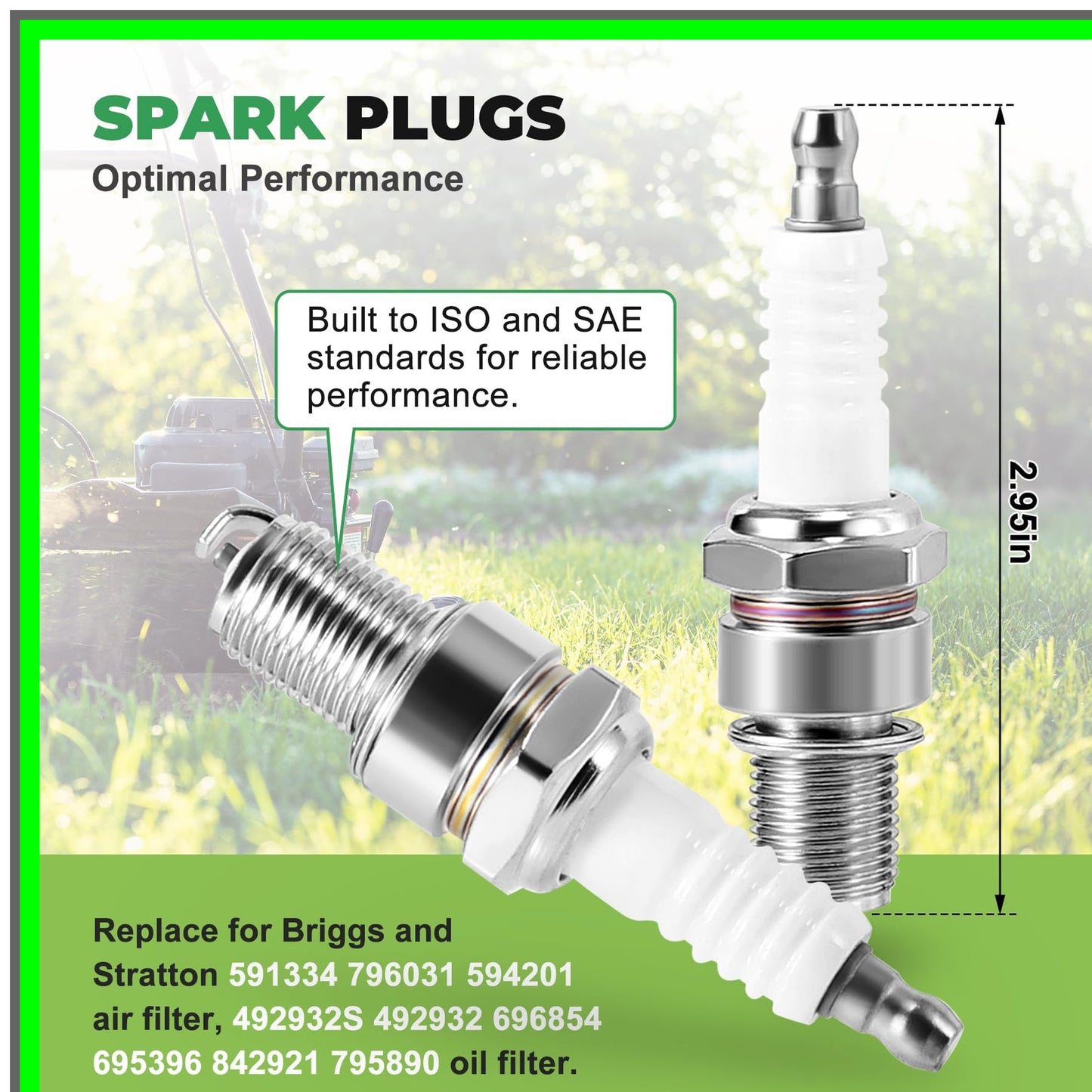 Lawn Mower Air Filter and Oil Filter Tune-Up Kit for Briggs Husqvarna