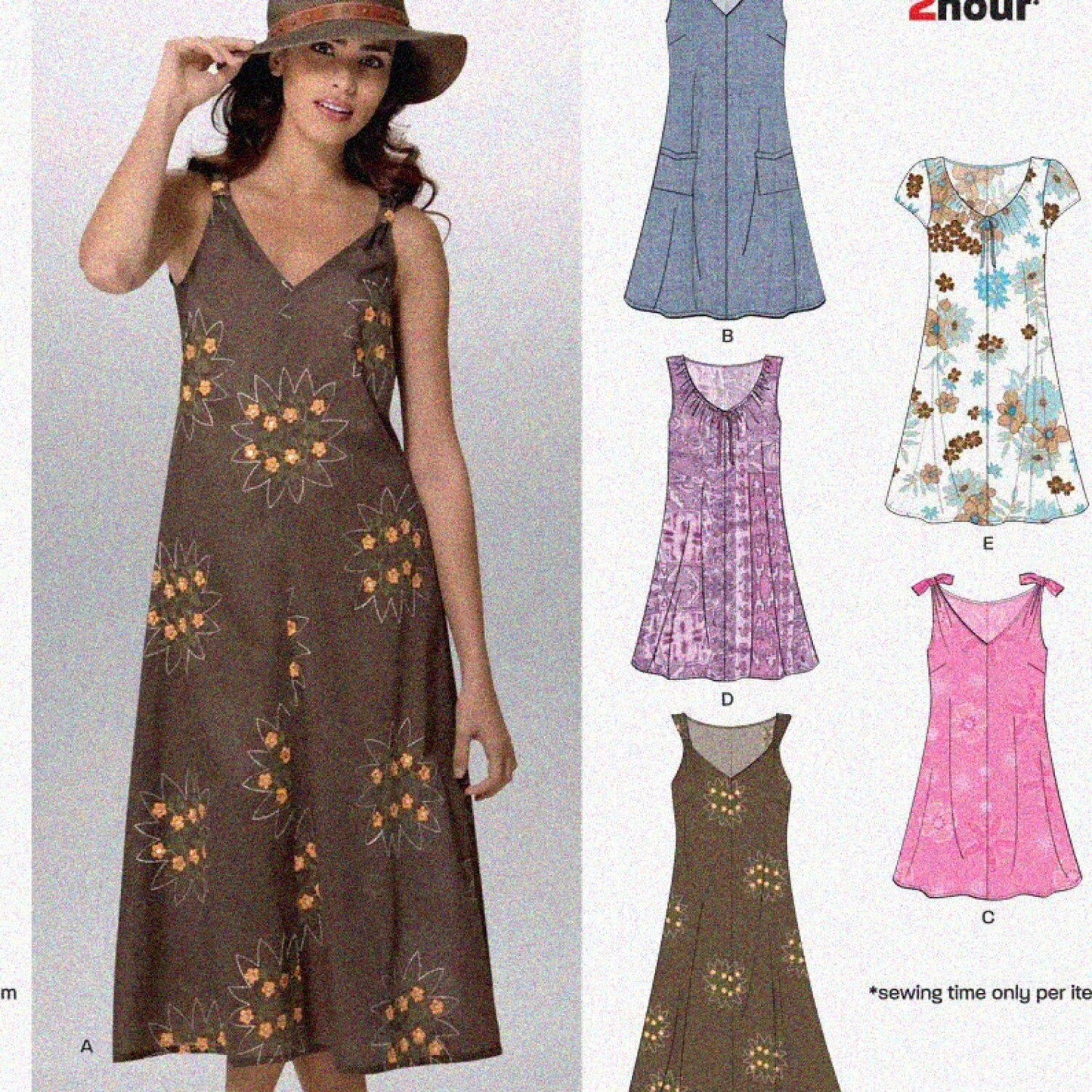 Misses Dresses Sewing Pattern 6889, Sizes 8-18