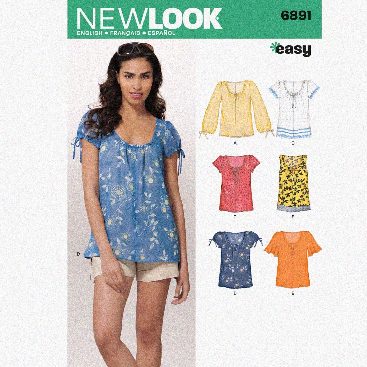 Misses Pull-On Tops Pattern Sizes 10-22
