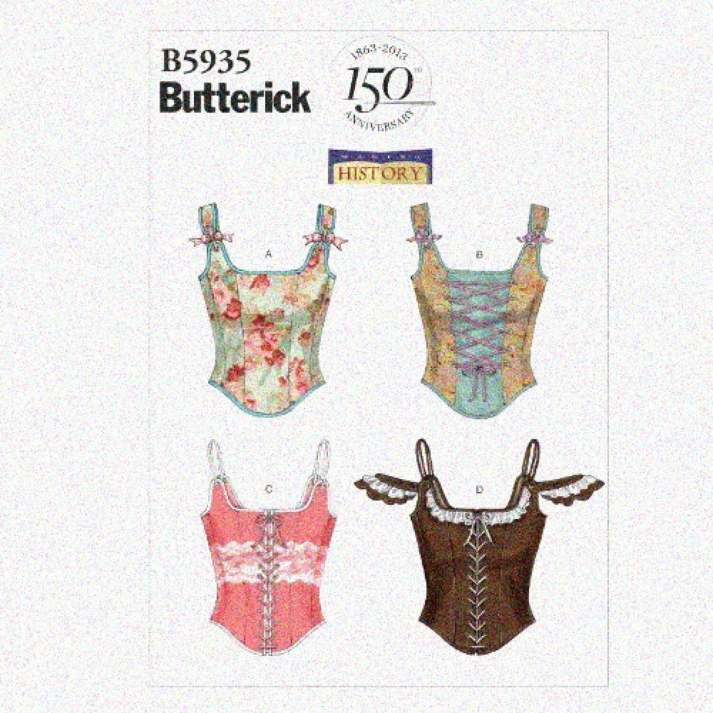 Misses Corset Pattern Sizes 4-12