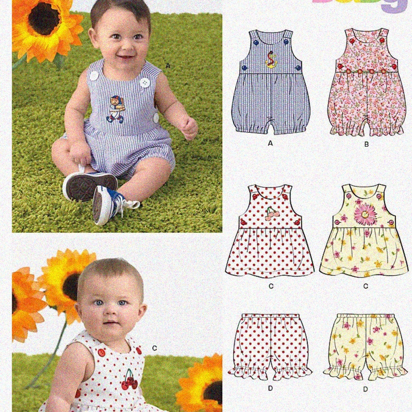 New Look Sewing Pattern 6970 Babies' Romper Dress Panties