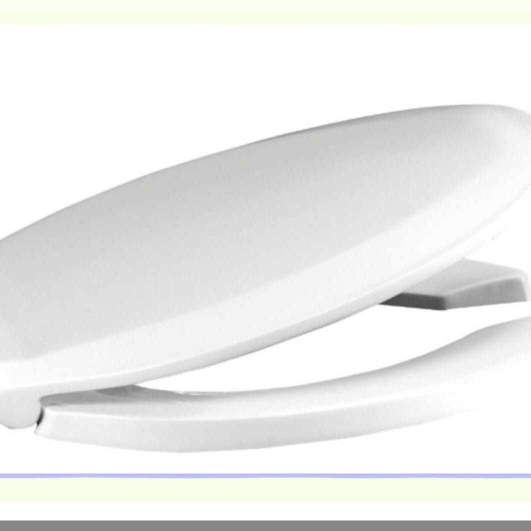 Elongated Plastic Toilet Seat White