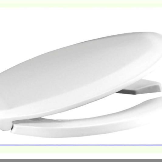 Elongated Plastic Toilet Seat White