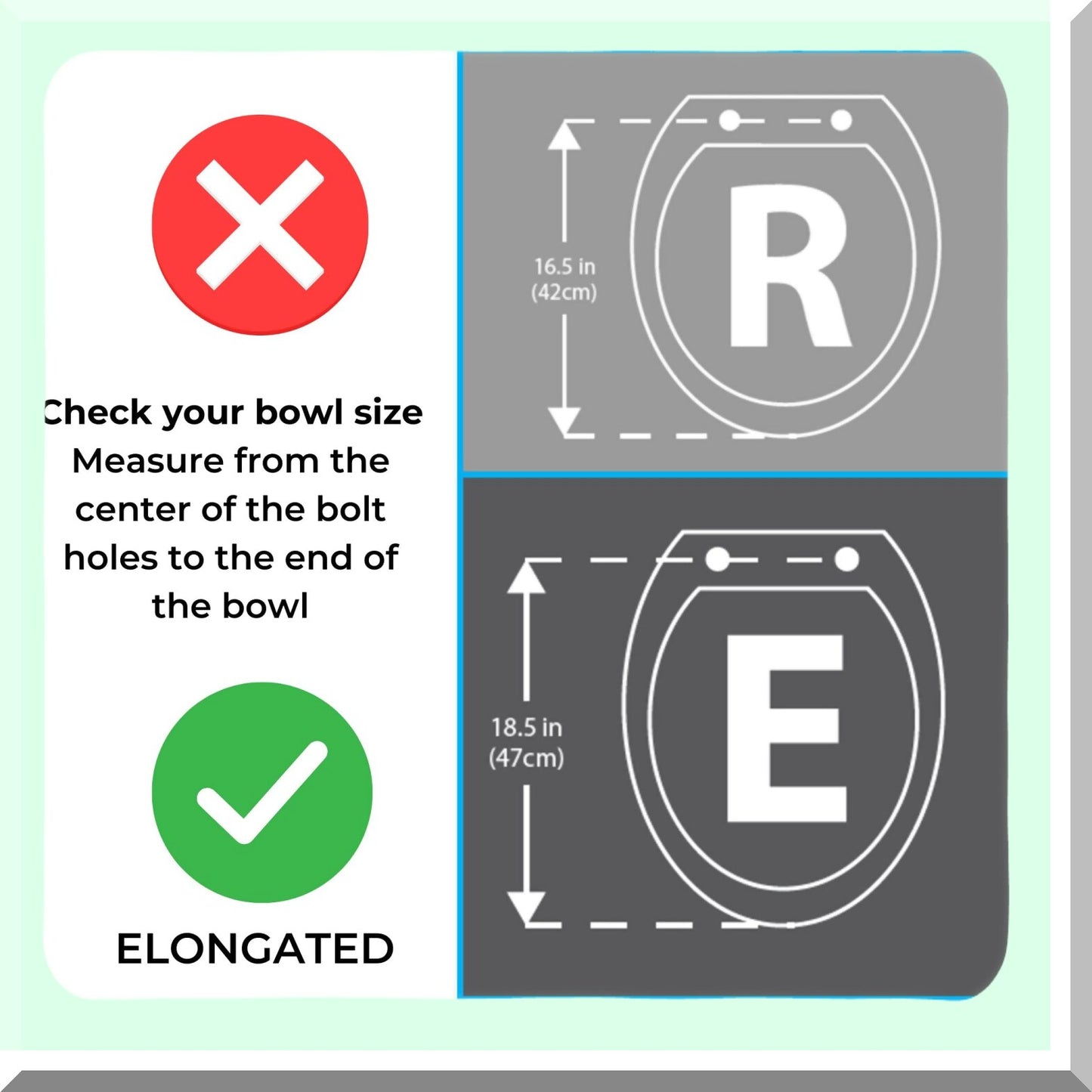 Elongated Plastic Toilet Seat White