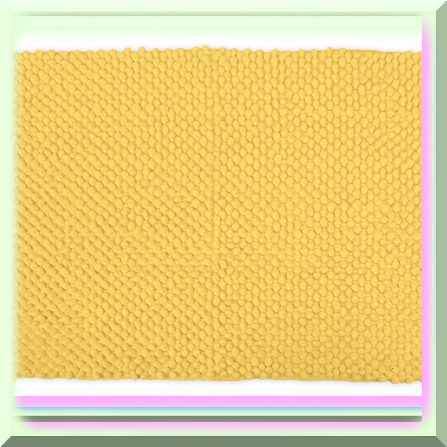 Popcorn Bath Rug 17x24 Yellow