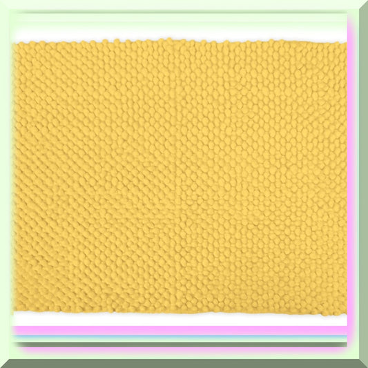 Popcorn Bath Rug 17x24 Yellow