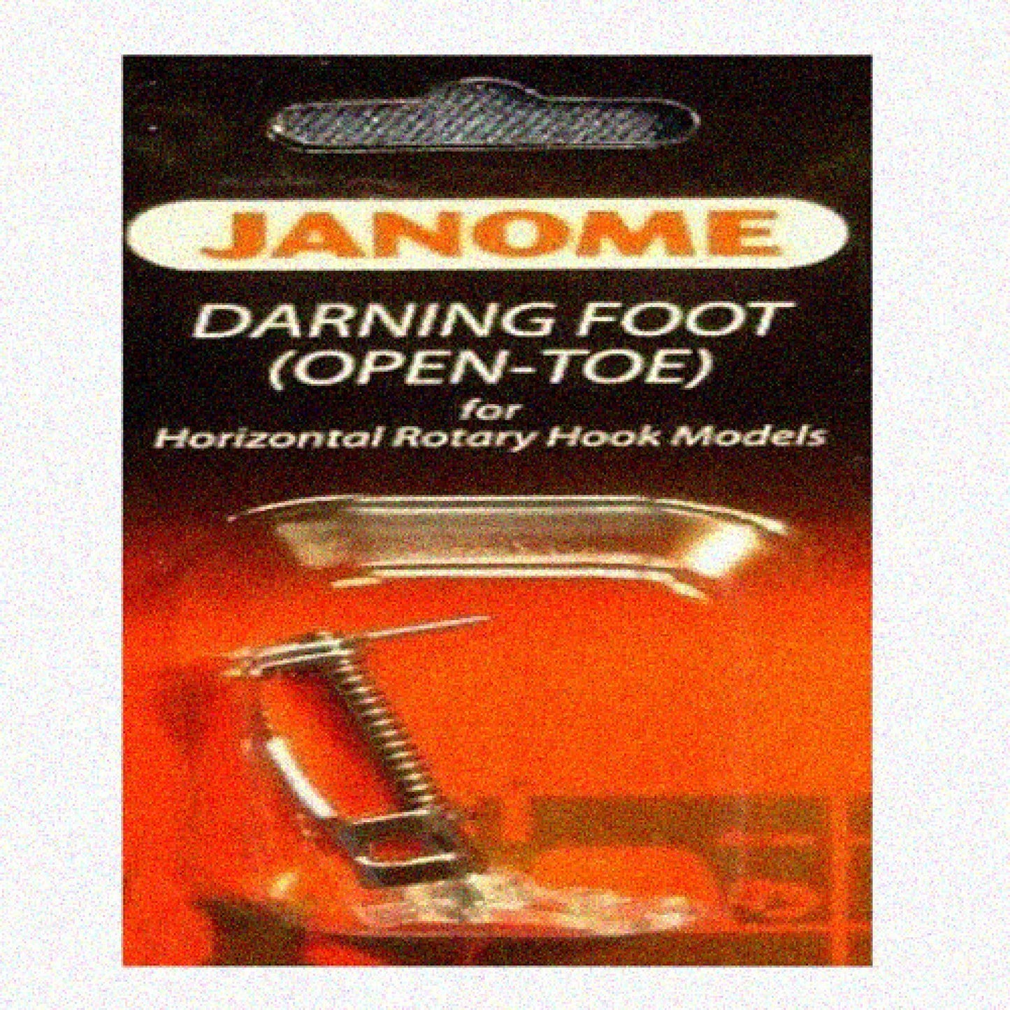 Open-Toe Darning Foot for Horizontal Rotary Hook Machines
