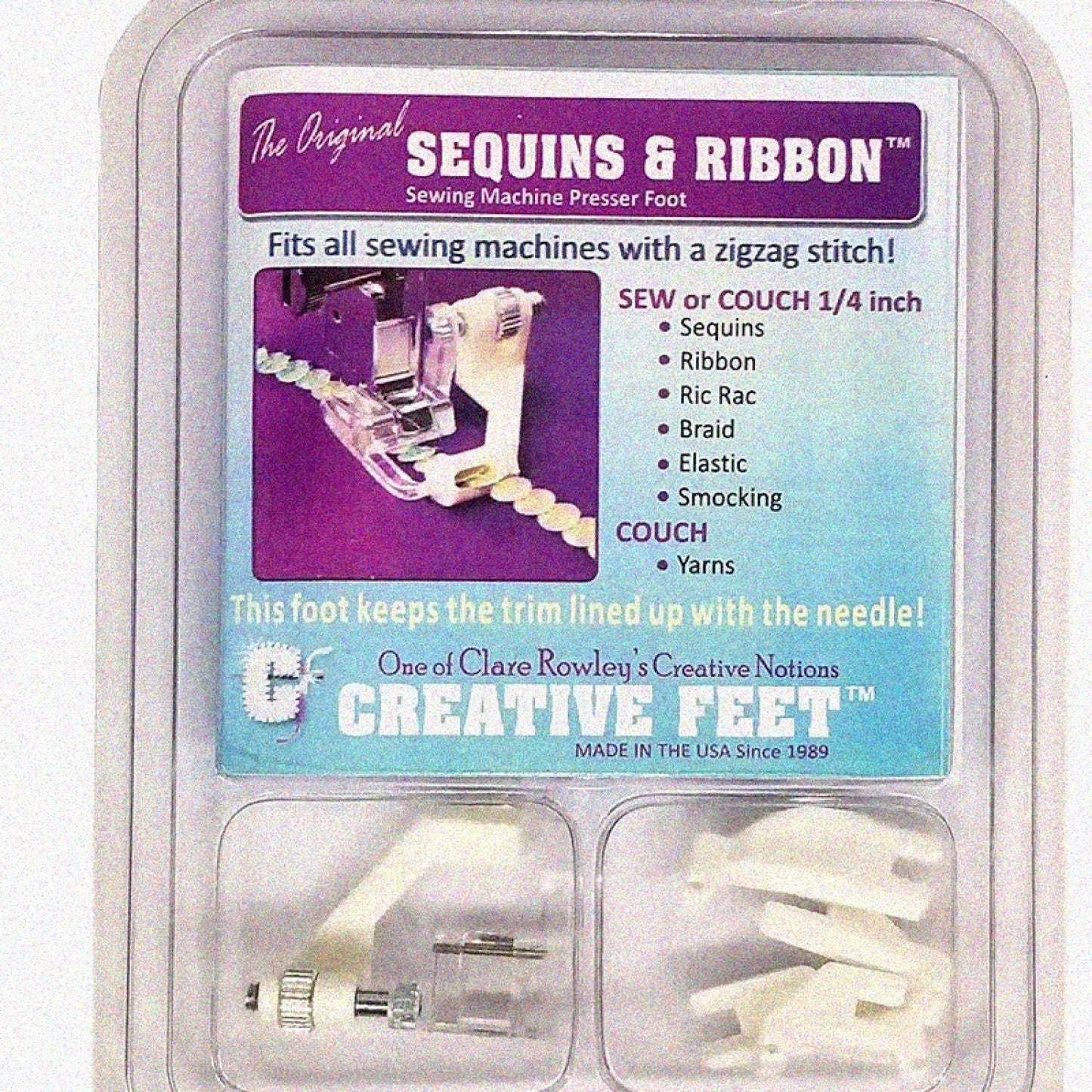 Sequins N Ribbon Sewing Machine Presser Foot