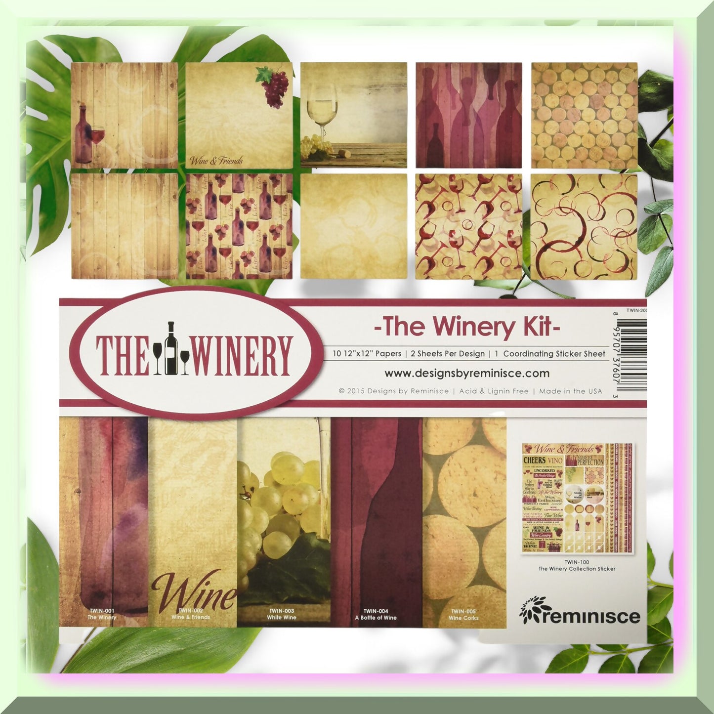 Wine Crafting Kit 12x12 Multicolor