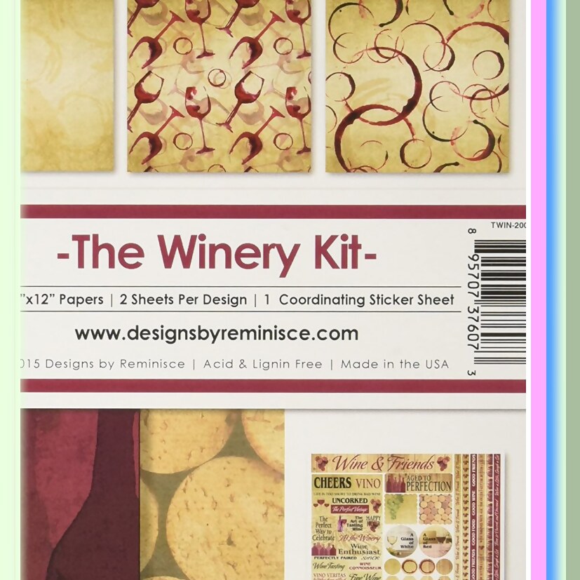 Wine Crafting Kit 12x12 Multicolor
