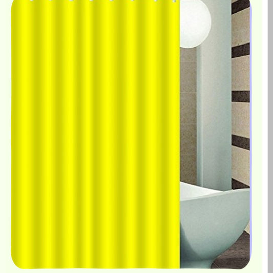 Polyester Water-Resistant Shower Curtain 70x72 Yellow