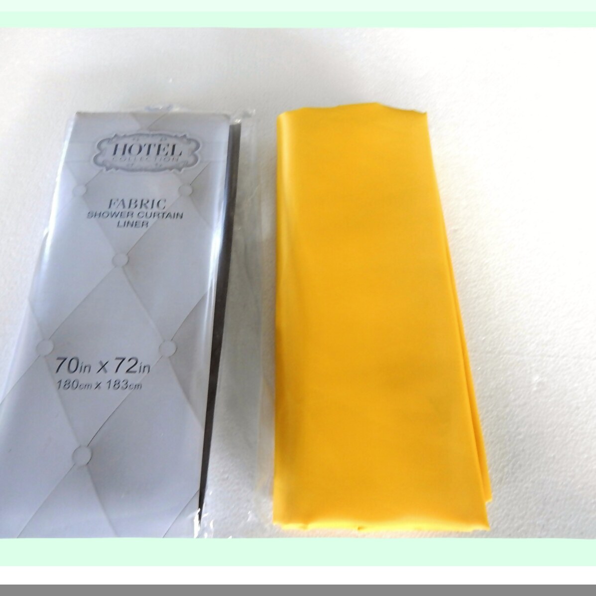 Polyester Water-Resistant Shower Curtain 70x72 Yellow