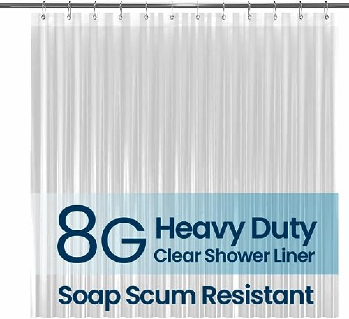 Waterproof PEVA Shower Curtain 72x72