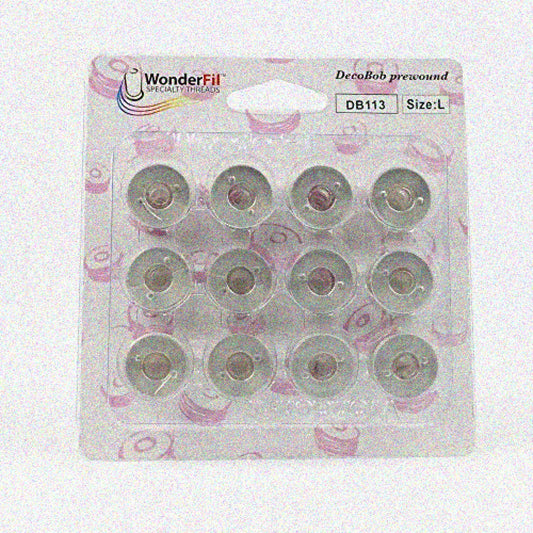 DecoBob Pre-Wound Bobbins Size L Dove Grey
