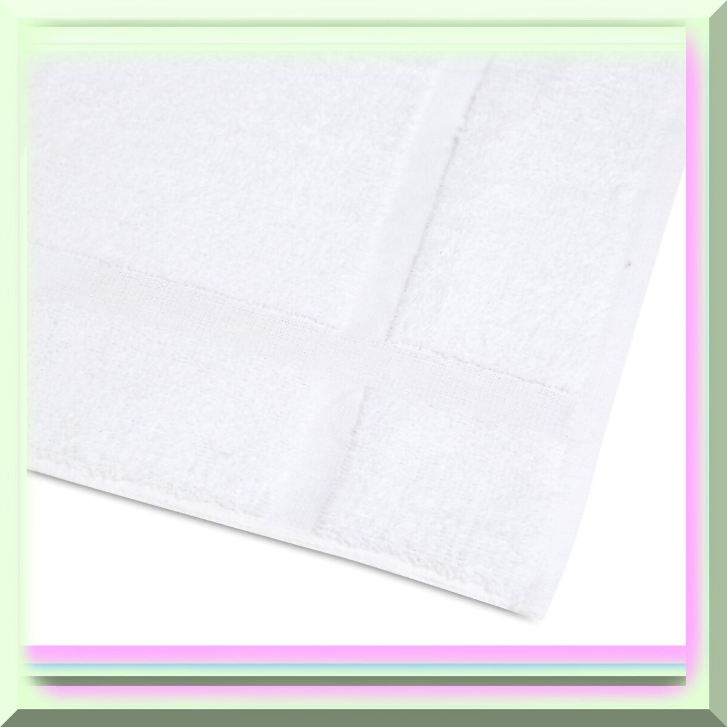 12 Pack White Cotton Bath Mats 20x30 Inches