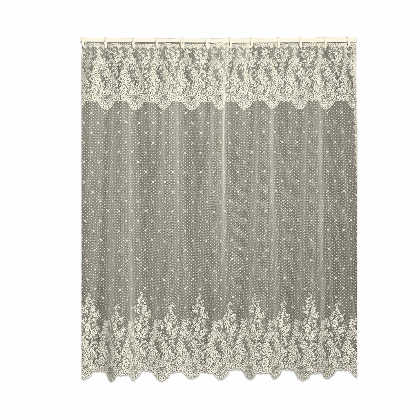 Ecru Floret 72x72 Shower Curtain